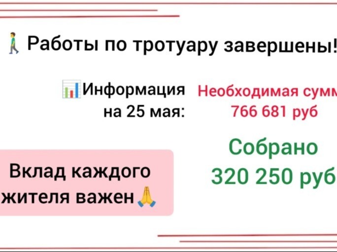 Работы завершены, а сбор от населения нет!.