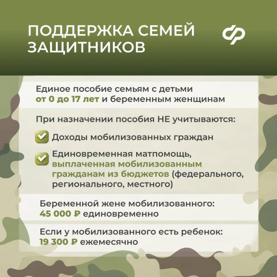 Меры поддержки участникам СВО .